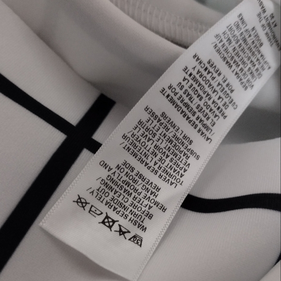 ASOS DESIGN White and Black Grid Design One Shoulder Ruffle Mini Dress, Size 2 - Picture 15 of 16